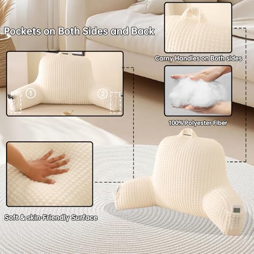 Reading Pillow with Arms for Sitting in Bed - Image 5