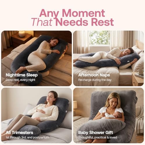 SNUGGY BABY J-Shaped Maternity Pillow – Full-Body Pregnancy Pillow, Belly & Hip - Image 7