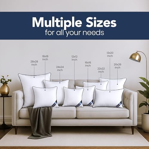 Utopia Bedding 22x22 Throw Pillow Inserts, Decorative Pillows - Image 3