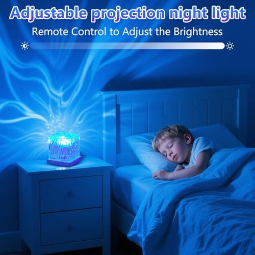 Galaxy Projector for Bedroom with Northern Lights Effect - 16 Color Changing Dimmable Mood Light with Dynamic Ripple, Remote Control, Night Light Projector for Kids Teens Adults Room Decor Gift - Image 3