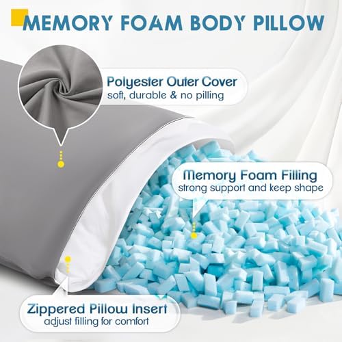 MAGIC ELEPHANT Body Pillow, Memory Foam Body Pillow - Image 2