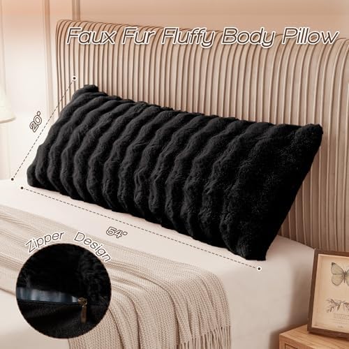 YZ HOME Faux Fur Fluffy Body Pillow - Image 5