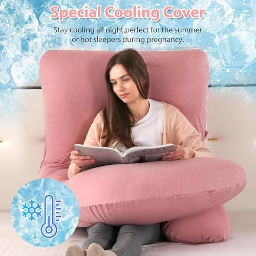 Elover U Shaped Pregnancy Pillow, Full Body Maternity Support - Image 2