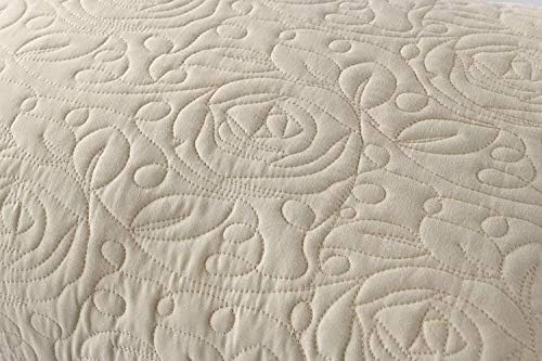 MarCielo 2-Piece Embroidered Pillow Shams, King Decorative Microfiber Pillow - Image 4