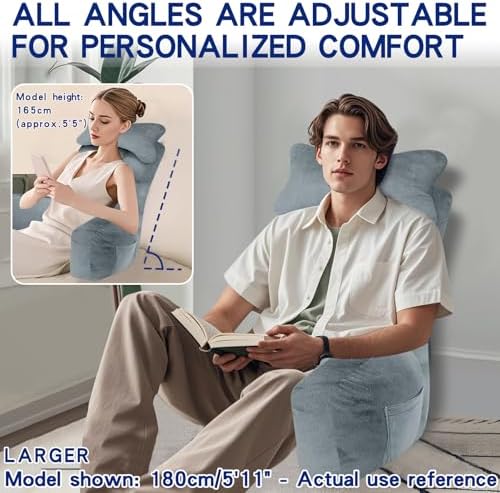 YDCEULARDOH Reading Pillow for Bed Adult – Large Bed Pillow - Image 3
