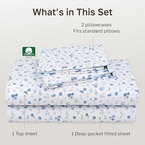 California Design Den Soft 100% Cotton Sateen Queen Bed Sheets Deep Pocket - Image 4