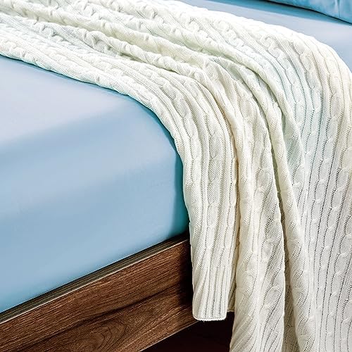 FreshCulture Twin Fitted Sheets, Bulk Pack of 6, Deep Pocket, Soft Microfiber - Image 5