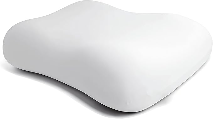 Deep Sleep Pillow, Memory Foam Pillow for Side Sleepers Ergonomic Contour Neck Support, Orthopedic Cervical Shape Gently Cradles Head & Provides Neck Support & Shoulder Pain Relief - Gray
