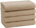 COTTON CRAFT Euro Spa Waffle Weave Bath Towels - Set of 4 Linen Towels by COTTONCRAFT