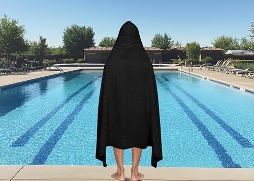 COTTON CRAFT Hooded Bath Towel for Adults – 100% Cotton Waffle Weave Towel - Image 2