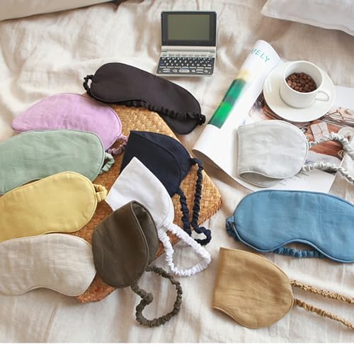 100% Pure Linen Sleep Mask Blackout Eye Mask - Image 2