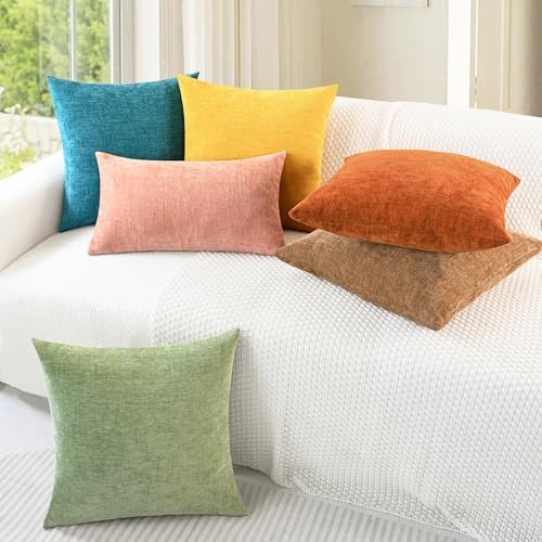 CaliTime Decorative Couch Throw Pillow Covers 18 X 18 Inches Apricot Brown - Image 4