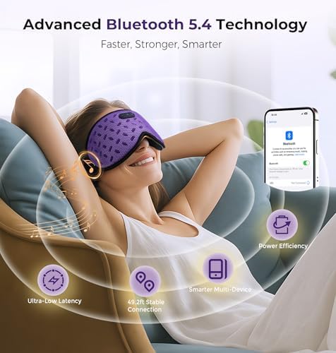 LC-dolida Sleep Headphones, Sleep Mask - Image 4