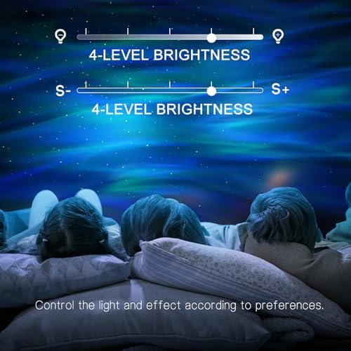 Northern Galaxy Light Aurora Projector with 33 Light Effects, Night Lights LED Star Projector for Bedroom Nebula Lamp, Remote Control, White Noises, Bluetooth Speaker for Parties Black - Image 6