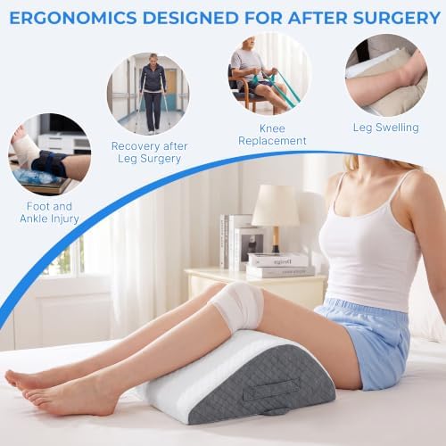 Adjustable Knee Wedge Pillow for Back Sleeping, Triangle under Knee Pillow - Image 4