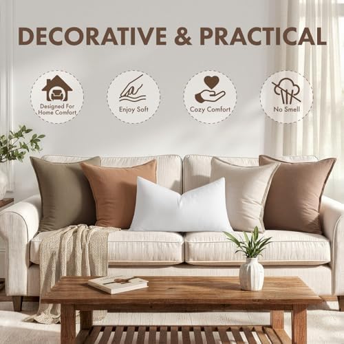 MIULEE 12x24 Inch Synthetic Down Alternative Pillow Insert - Image 5