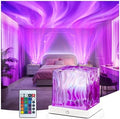 HUMIIEYE Northern Lights Projector, 1800mAh Battery Operated Aurora Night Light Cube, 16 Color, Remote Mood Lighting Galaxy Projector, Trendy Cute Stuff for Kids Teen Girls Gifts Bedroom Room Decor by HUMIIEYE