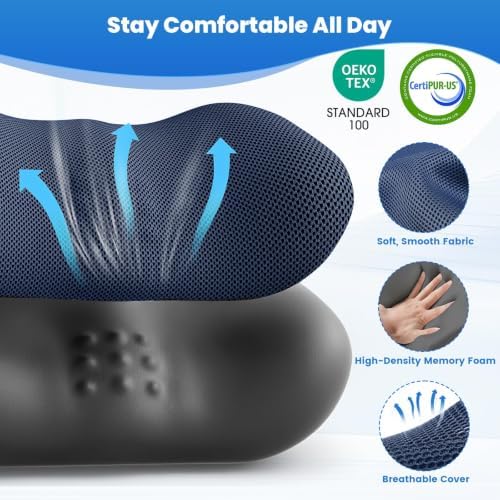 Lumbar Support Pillow, Memory Foam Back Cushion - Image 5