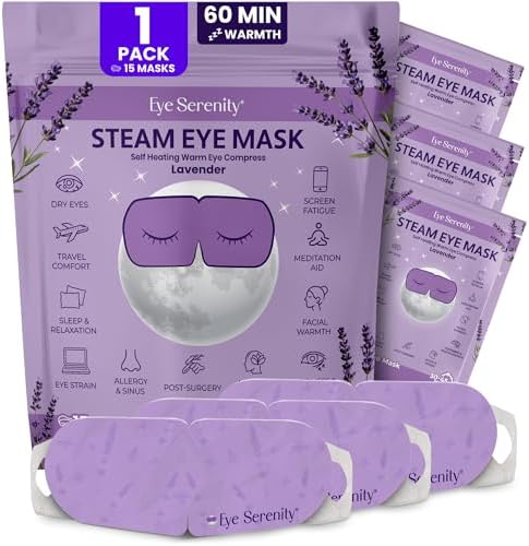 Eye Serenity Steam Eye Mask, Heated Eye Mask Fast Relief by LureEssentials