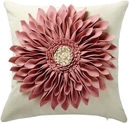 OiseauVoler 3D Sunflower Handmade Throw Pillow Covers Decorative Cushion Cases by OiseauVoler