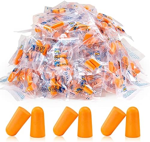 100 Pairs Orange Foam Ear Plugs by LETAYAR