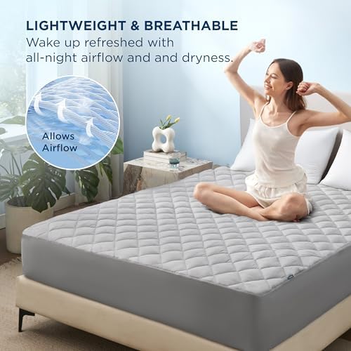 Bedsure Full Mattress Protector, Quilted Waterproof Mattress Protector - Image 4