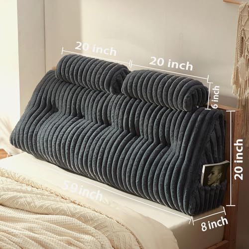 Rycwola Faux Fur Headboard Pillow - Image 4