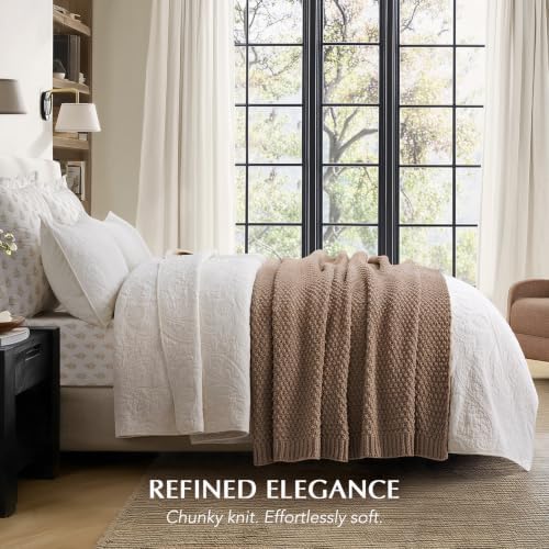 EVERGRACEHOME Chunky Chenille Knit Throw Blanket, 60 x 80 - Image 4