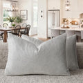 GIGIZAZA Silver Grey Velvet Throw Pillow Covers 12x20 Pack of 2 by GIGIZAZAFocusingonhomedecoration