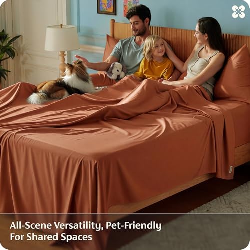 Bedsure PureWoven 100% Rayon Derived from Bamboo, Queen Sheets, 4 Pieces - Image 6