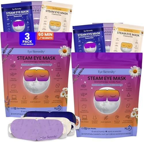 Eye Serenity Steam Eye Mask, Heated Eye Mask Fast Relief by LureEssentials