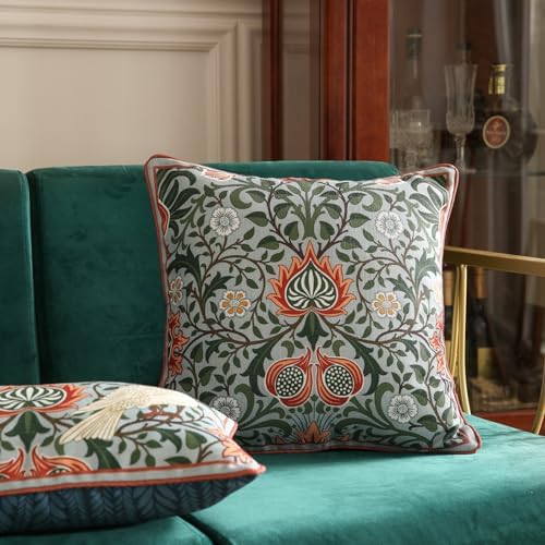 ISAENNE Designer Linen Square Throw Pillow Cover - Image 2