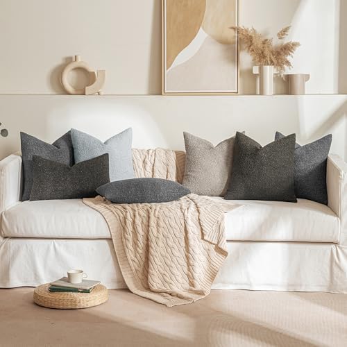 MIULEE Textured Boucle Lumbar Pillow Cover - Image 4