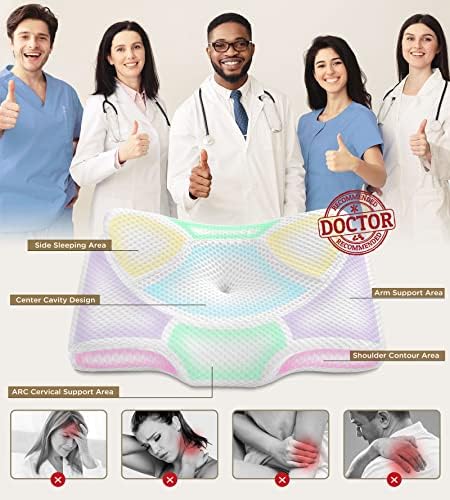 Osteo Cervical Pillow for Neck Pain Relief, Hollow Design Odorless Memory Foam - Image 3