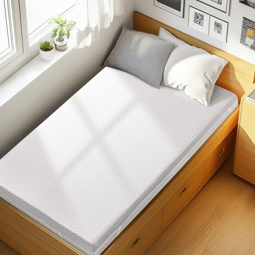 PERLECARE Twin 3 Inch Gel Memory Foam Mattress Topper by PERLECARE-Becausewecare%E2%80%A6