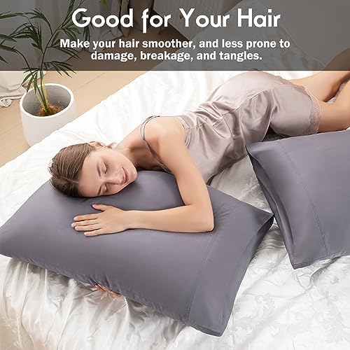 Pillowcases Standard Size 2 Pack, Cooling Viscose from Bamboo Pillow Cases - Image 5