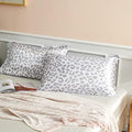 Grey Leopard Printed Pillow Case, King Cheetah Satin Pillowcase 2 Pack by LCBD