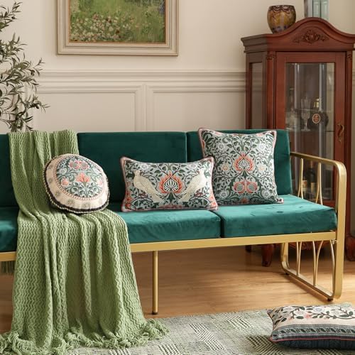 ISAENNE Designer Linen Square Throw Pillow Cover - Image 7