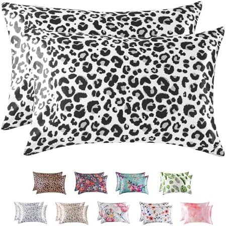 MR&HM Satin Pillowcase 2 Pack, King Size 20"x40" by MRHM