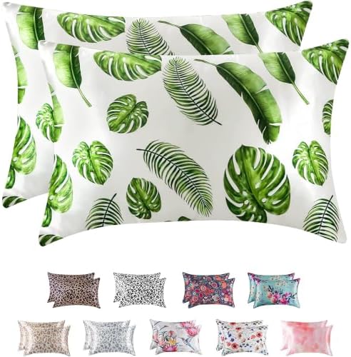 MR&HM Satin Pillowcase 2 Pack, Queen Size 20"x30" by MRHM