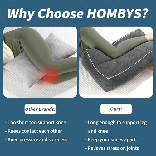 HOMBYS Shredded Memory Foam Knee Pillow - Image 5