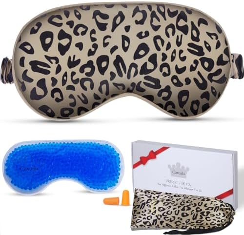 Sleep mask w/Cooling Gel Eye Mask, Heated Eye Mask by Cavoilu