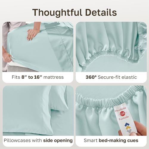 California Design Den 600 Thread Count Cotton King Size Sheets Set - Image 4