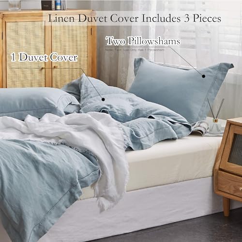 Simple&Opulence 100% French Linen Duvet Cover Set - Image 5