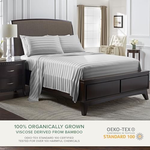Pure Bamboo King Sheets, Genuine 100% Organic Viscose Derived from Bamboo Bed - Image 2