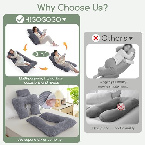 HIGOGOGO Reading Pillow, Back Pillow - Image 4