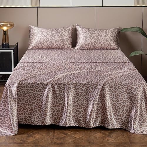 Pink Leopard Printed Pillow Case, King Cheetah Satin Pillowcase 2 Pack - Image 7