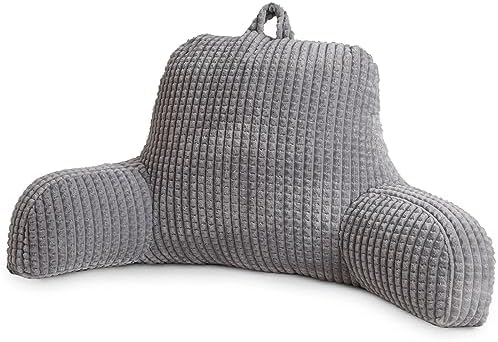 A Nice Night Grey 17" Bed Wedge Reading Pillows by ANICENIGHT