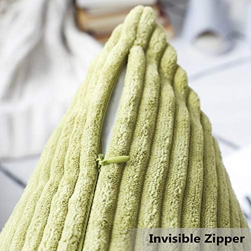 Home Brilliant Set of 2 Green Summer Pillow Covers Euro Pillow Shams 26x26 - Image 4
