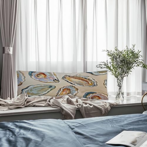 Coastal Beach Oyster Body Pillow Covers 20x54, Beachy Room Decor Aesthetic - Image 5